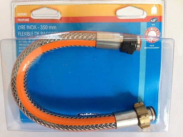 ADDAX - Flexible haute pression - Inoxydable - 35cm - large