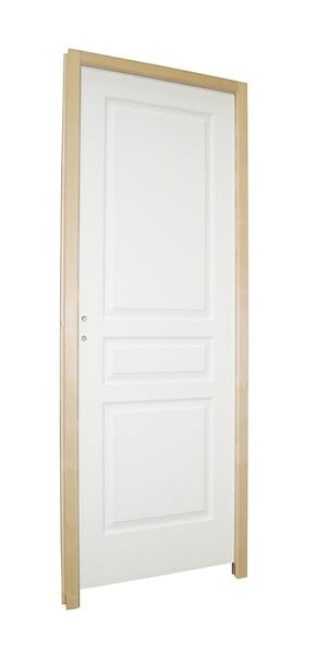 BALLAY - Bloc-porte alvéolaire postformé 3 panneaux - H.204xl.63cm - large
