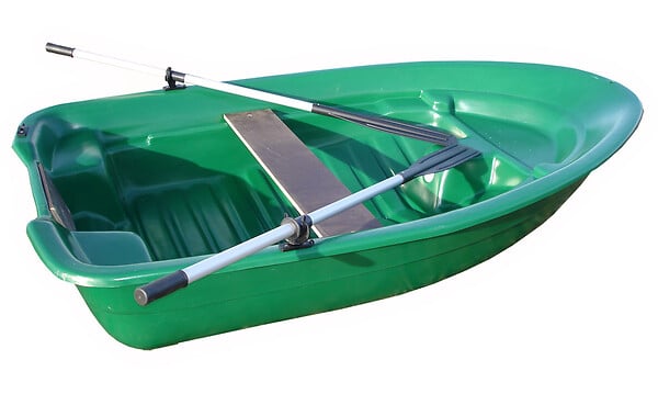 PERFECT PÊCHE - Barque plastique 250 DC - Vert - 3 places - large