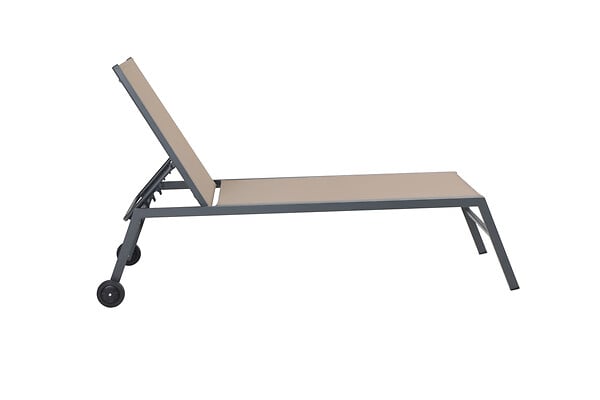 MODE DE VIE - Bain de soleil Hawaï - Aluminium - Taupe - large