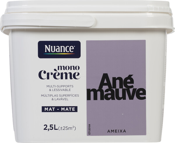 NUANCE - Peinture MonoCrème - Anemauve - Mat - 2,5L - large