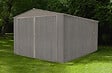 CHALET & JARDIN - Garage en acier aspect bois vieilli - L.380xP.480xH.232cm - vignette