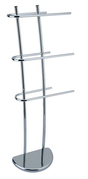 MSV - Porte-serviettes chromé L.30x18.5xh.104 cm - large