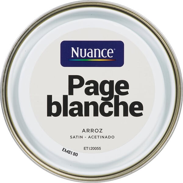NUANCE - Peinture MonoCrème - Page Blanche - Satin - 0,5L - large