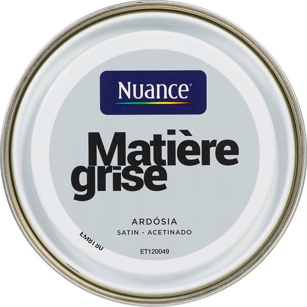 NUANCE - Peinture MonoCrème - Matière grise - Satin - 0,5L - large