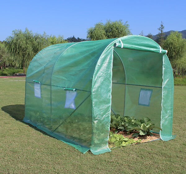 HABRITA - Serre de jardin tunnel structure métal 5m² - large