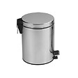 MSV - Poubelle de salle de bain Inox miroir - 5 L avec pédale - vignette