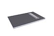 AURLANE - Receveur à carreler plat Aurlane - Gris - L140xl90cm - vignette