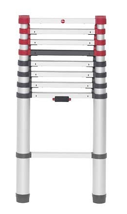 HAILO - Échelle télescopique aluminium 9 échelons - 2,6 m - large