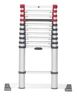 HAILO - Échelle télescopique aluminium 11 échelons - 3,2m - large
