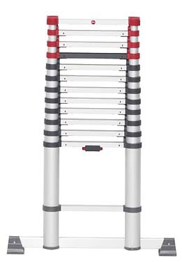 HAILO - Échelle télescopique aluminium 13 échelons - 3,8m - large