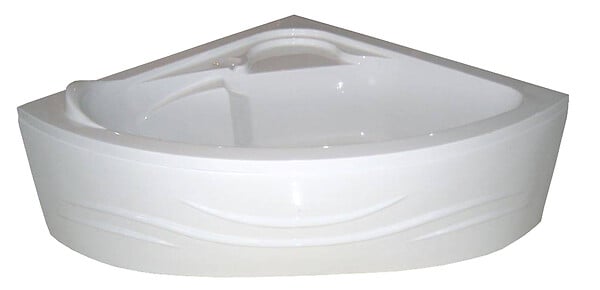 ONDEE - Baignoire d'angle acrylique Fany - Blanc - 140x140x55.2cm - large