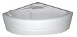 ONDEE - Baignoire d'angle acrylique Fany - Blanc - 140x140x55.2cm - vignette
