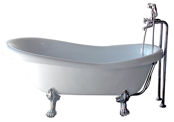 ONDEE - Baignoire îlot acrylique - Blanc - 110L - L170xl.75xH74cm - large