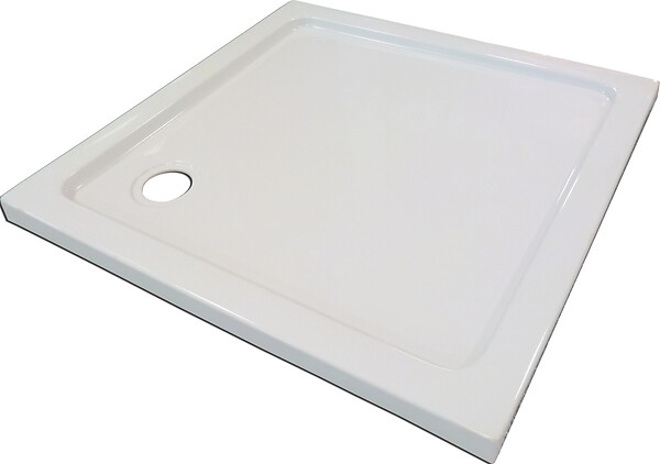 ONDEE - Receveur acrylique extra-plat YQUA - Blanc - 90x90cm - large