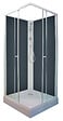 LT AQUA + - Cabine de douche carrée Minea - Gris - 80x80cm - vignette