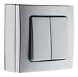 BELVUE - Double va et vient 10A saillie Bel'Vue - gris - Zenitech - vignette