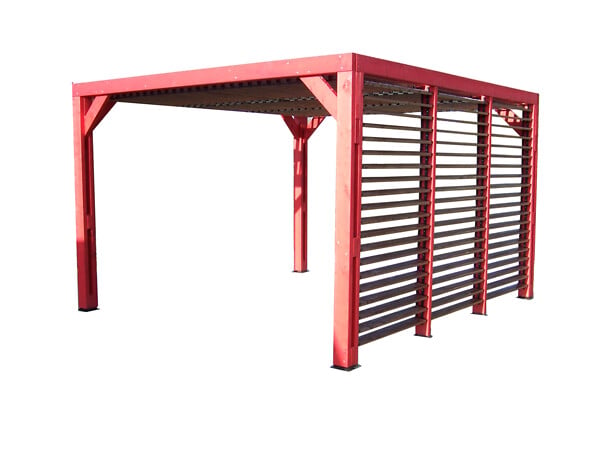 HABRITA - Pergola bois ThermaUvent - L.341xH.217xP.313cm - large