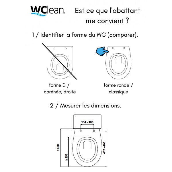 WC_CLEAN - Abattant wc japonais - lavant non électrique - large