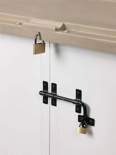 HABRITA - Coffre de jardin - Résine - 0.88m2 - large