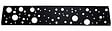 SYLWAY - Décor bulles horizontal Aluminium, H.32,5 x L.165 cm, noir, SYLWAY - vignette