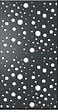 SYLWAY - Décor bulles vertical Aluminium, L.95 x H.165 cm, noir, SYLWAY - vignette