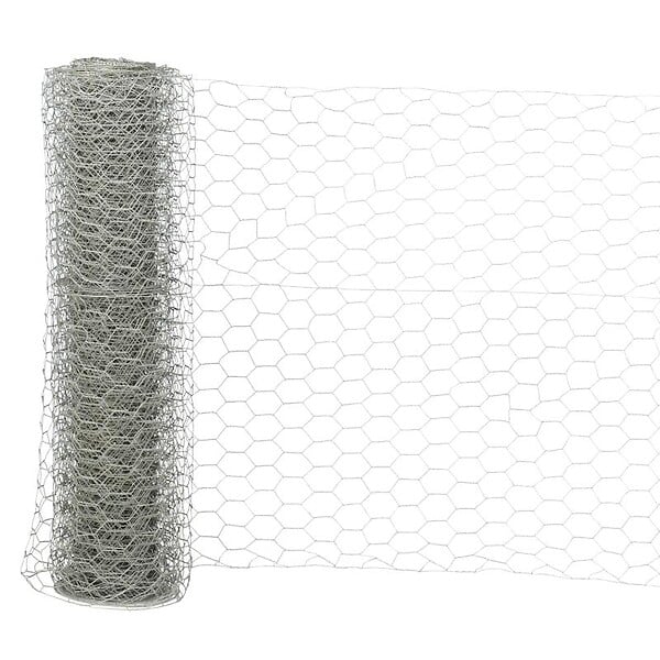 Volière triple torsion galvanisée maille de 25x25mm, hauteur 50cm - large