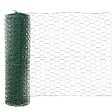 Volière triple torsion plastifiée verte maille 25x25mm, hauteur 50cm - vignette