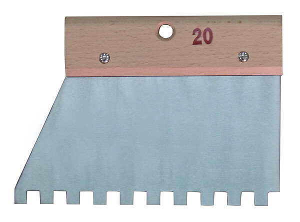 Couteau à colle denture carrée 10x10 - large
