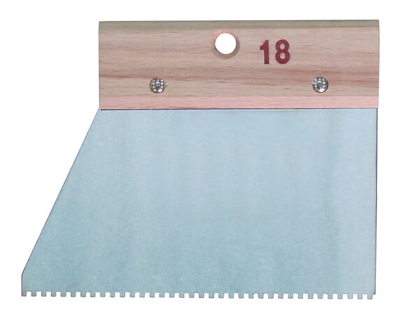 Couteau à colle à denture carré 2.5x2.5cm - large