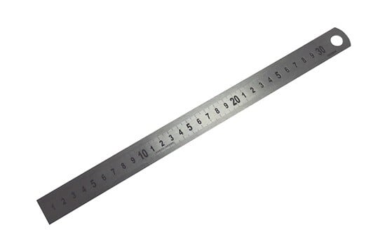 Règle métal 20cm - Graduationmm - Anti-reflets - large