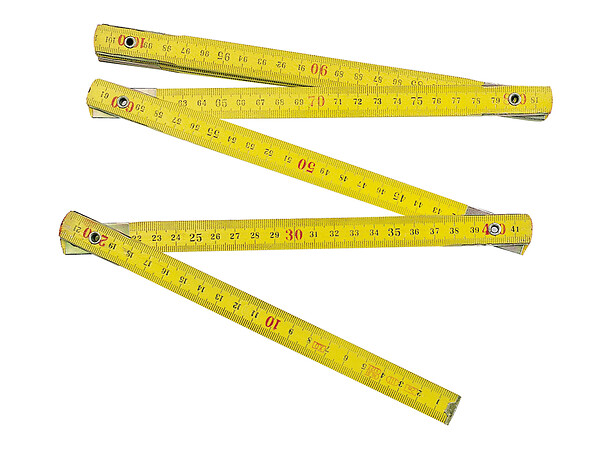 Mètre pliant 2 m bois - large