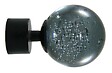 MOBOIS - 1 EMBOUT BOULE A BULLES VERRE FUME D.28mm NOIR MAT - vignette