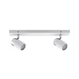 PAULMANN - Spot Zyli IP44 GU10 Blanc-chrome métal - 2x10W - vignette