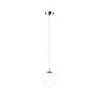 PAULMANN - Suspension Galacta IP44 max 20W E27 Sat-Chrome Verre-Métal - vignette