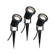 PAULMANN - Extérieur 230V Spot à piquer Garden Spot 3x3,5W GU10 230lm 3000K IP65 alu noir - vignette