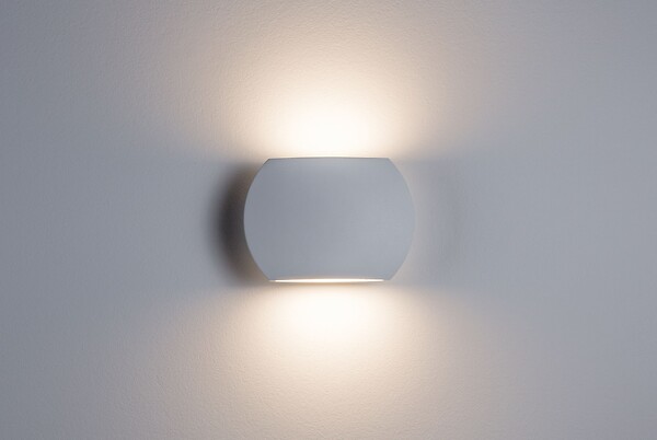 PAULMANN - Applique murale LED Bocca - Aluminium - Blanc - 6W - large