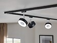 PAULMANN - Spot URail Circle 1x5W Noir mat- Chrome  4000K dim - vignette