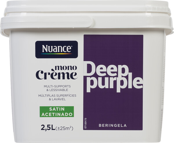 NUANCE - Peinture MonoCrème - Deep purple - Satin - 2,5L - large