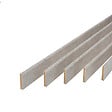 AJ TIMBER - Lot 5 plinthes MDF imitation béton - Arrondi - L.200xH.6.8cm - vignette