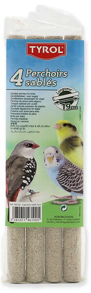 AGROBIOTHERS - Perchoirs sables x4 19cm tyrol - large