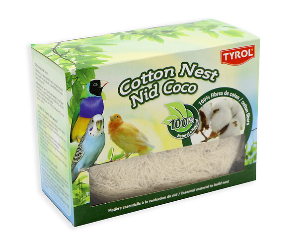 TYROL - Nid fibres coton oiseaux 50gr - large