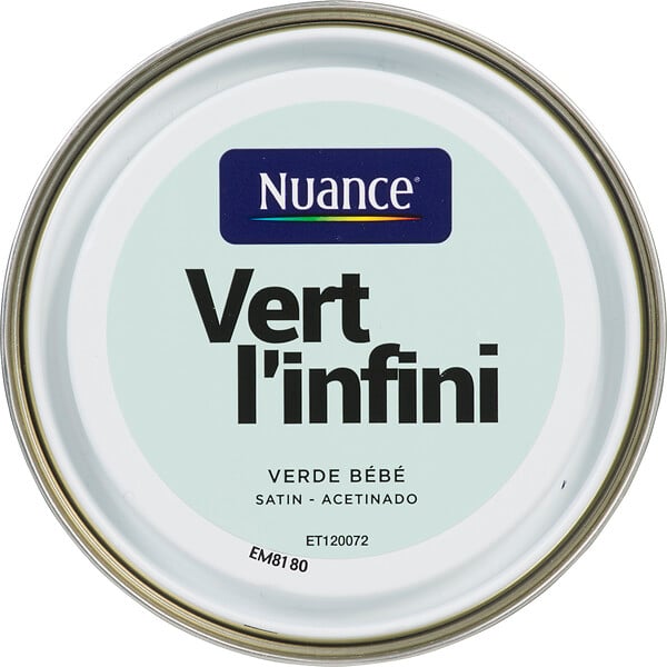 NUANCE - Peinture MonoCrème - Vert l'infini - Satin - 0,5L - large