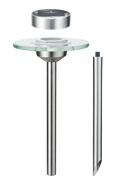 PAULMANN - Borne solaire UFO acier inoxydable IP44 LED 0.2W - large