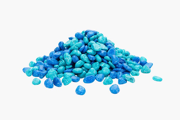 AQUAPRIME - Tyrol graviers vernis mix bleu-turquoise 2kg - large