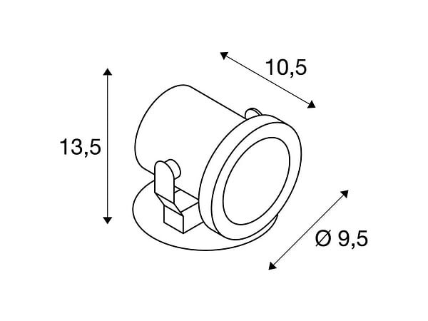 SLV - Projecteur extérieur inox 316 NAUTILUS 10 SPOT - large