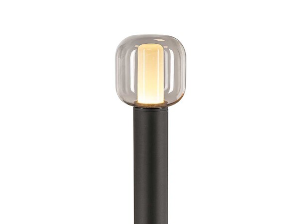 SLV - Borne extérieure anthracite OVALISK 100 avec LED interrupteur CCT - SLV - large