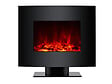 PURLINE - Cheminée électrique 2kW verre trempé noir avec télécommande - vignette