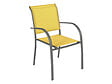 HESPERIDE - Fauteuil De Jardin En Texaline Piazza Moutarde /graphite - Hespéride - vignette