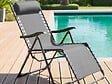 HESPERIDE - Fauteuil de jardin relax SILOS Gris anthracite - Hespéride - vignette